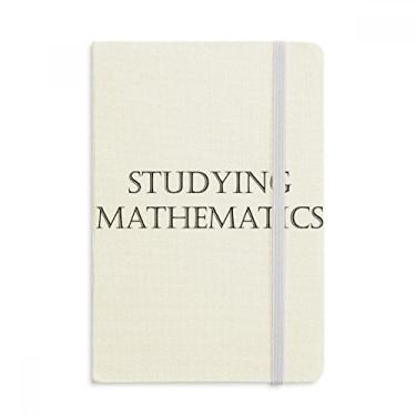 Imagem de Caderno de frases curtas para estudar, matemática, capa dura oficial, diário clássico