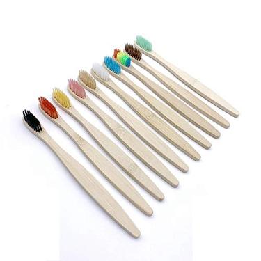 Imagem de Escovas Dente Bambu Ecológicas - 10 Uni