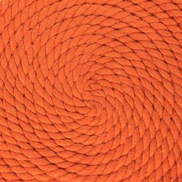 Imagem de Corda de algodão trançado natural West Coast Paracord – Corda artesanal – Corda tripla super macia e forte para esportes, decoração, artesanato, macramê, uso interno (3,5 cm x 1,8 m, laranja)