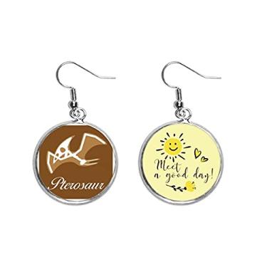 Imagem de Oso Pterossauro Bone Art Deco Presente Fashion Orelha Drop Sol Brinco Joia Moda Moda