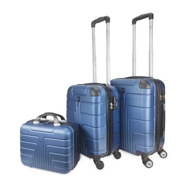 Imagem de Conjunto Mala Pequena Mala Média ABS Com Frasqueira-Unissex