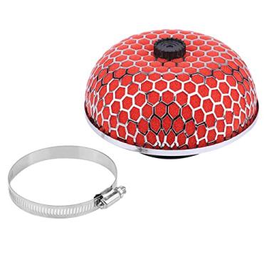Imagem de Limpador De Filtro De Entrada De Ar Para Carro Espuma De Cogumelo Gaze Filtro De Ar De Alto Fluxo Universal(Vermelho)