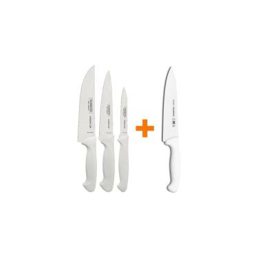 Imagem de Kit - Faqueiro Premium 3 Peças + 1 Faca De Carne Profissional 10 Pol - Tramontina