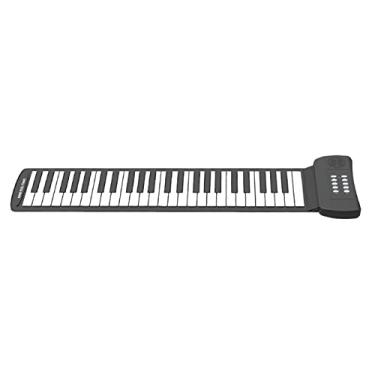 Imagem de SIMBAE Piano Flexível 49 Teclas Roll Up Piano com alto-falante embutido 16 Tons 6 Demos Suporta Gravação Sustain Conector de fone de ouvido Silent Hand Roll Piano Teclado eletrônico de silicone flexív