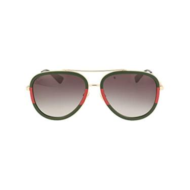 Imagem de Óculos de sol Gucci GG0062S 003 dourado/verde GG0062S categoria 3 tamanho 57