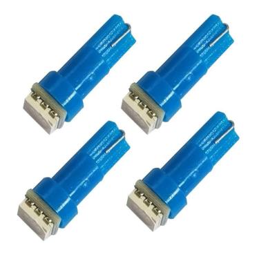 Imagem de Lâmpadas Pinguinho T5 10 Unidades LED 10000k Azul 12V