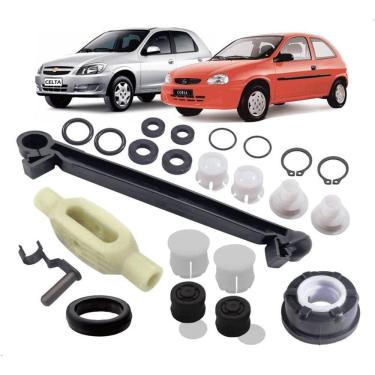 Imagem de Kit Reparo Alavanca Câmbio e Trambulador Corsa Celta - Kazan