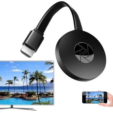 Imagem de Projetor de tela sem fio HD 1080 HD Projetor de tela sem fio, mesmo dispositivo de tela sem fio com Wi-Fi e Bluetooth para uso doméstico, ao ar livre