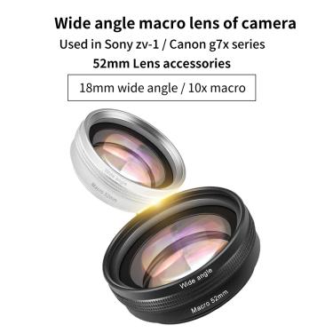 Imagem de M-REMOTE-Lente de Câmera Combinada Macro Grande Angular para Sony ZV1 RX100M7  Canon G7X  Acessórios