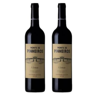 Imagem de Caixa com 2 vinhos Monte de Pinheiros Cartuxa tinto 750 ml
