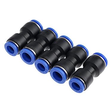 Imagem de 5 pcs 12mm buraco para 10mm acessórios pneumáticos empurram em conectores redutores retos para peças pneumáticas de mangueira de água ar YYDFPIIA