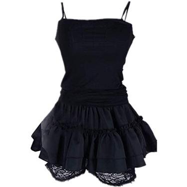 Imagem de Saia estilo Lolita com coroa culpada cosplay Yuzuriha Inori fantasia cosplay fantasia de Halloween, Tamanho:, M