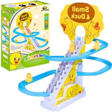 Imagem de Brinquedo Patinho Pista Musical Escorregador Pato Pinguim Infantil Pista Com Som Criança Carrinho Patinhos Escada De Bichinhos (Patinho)
