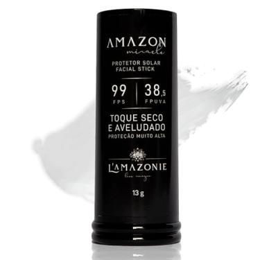 Imagem de Protetor Solar de Tratamento FPS 99 - Toque seco, À Prova D’água e Suor - Ação Hidratante, Cicatrizante, Anti-Irritação - Óleos de Buriti, Babaçu e Aveia - Vegano e Cruelty Free - L'AMAZONIE - 13g