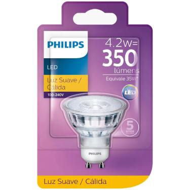 Imagem de Lâmpada Led Dicróica GU10 4,5W 2700K 350Lms Bivolt 929001368511/1911511 - Philips