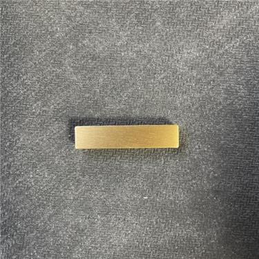 Imagem de Adesivo de latão soild de 6 cm letras inglesas, ornamento de letras do alfabeto de metal, letras e números autoadesivos de parede, sinalização de endereço residencial, números de porta, ferragens de