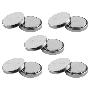 Imagem de Kit Com 5 Pilhas Botão De Litio Cr 2450 3V 500Mah Intelbras