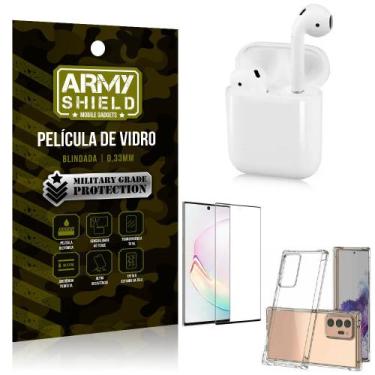 Imagem de Fone Bluetooth LY-122 Samsung Note 20 Ultra + Capinha Anti Impacto + P
