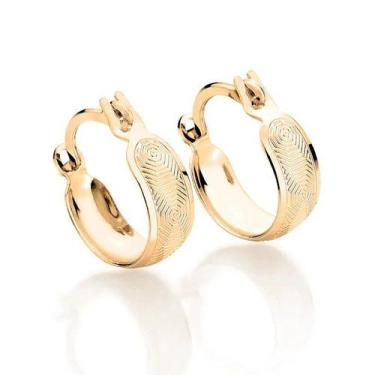 Imagem de Brincos banhado ouro 3x 24k 18k e 22k femininos argola pequenos romman