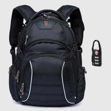 Imagem de Mochila Executiva impermeável Antifurto Notebook Grande Cabo De Aço 30L-Masculino