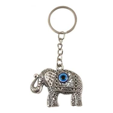 Imagem de Chaveiro Chaveirinho Elefante Olho Grego - 4cm - Taimes, Chaveiro