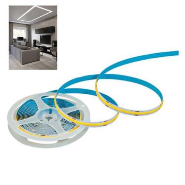 Imagem de Fita LED 6500K COB 12v IP20 5 Metros 18w Perfil Espelho Sanca Gesso Te