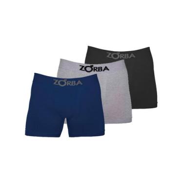 Imagem de Kit com 3 Cuecas Boxer Zorba 781 Colorido, Mescla claro, GG