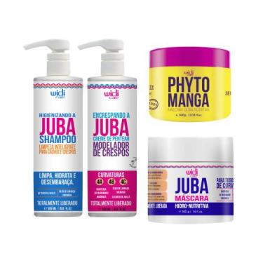 Imagem de Kit Máscara Juba, Phyto Manga, Higienizando E Encrespando - Widi Care