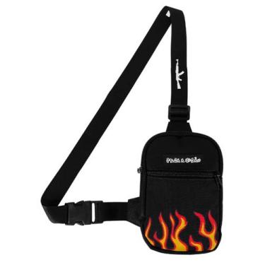 Imagem de Mini Bolsa Lateral Shoulder Bag Masculina Pega a Visão Fogo AK - MP MO