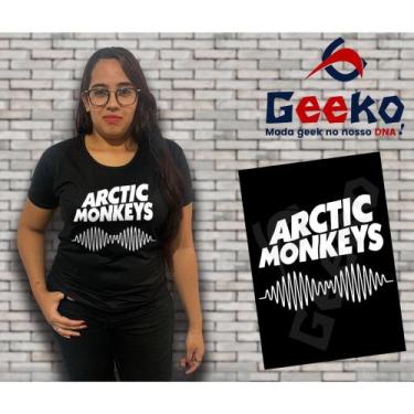 Imagem de Baby Look Arctic Monkeys - Indie - Alternativo - Rock- Geeko, Preto, G