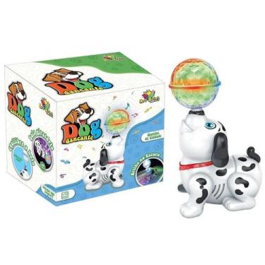 Imagem de Robô de Brinquedo Cachorro Com Bola Giratória Com Som e Luz - Art Brin