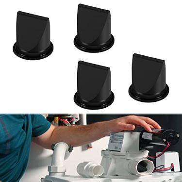 Imagem de Pacote com 4 válvulas DB de 3,8 cm, kit de válvula de bico de pato, preto, substituição para Dometic 385310076, compatível com geradores de vácuo de vedação, série S e T, modelo #S12D S12DAB S24D S32D S115A S12 52A S32 T12 T24 3333