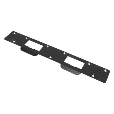 Imagem de Placa de Impacto de Porta Fácil de Colocar para Melhor Proteção Em Distância Central do Furo de 5-1/2 pol. a 6 pol., Vem Com Parafusos – Adequada para Fechaduras (preto)