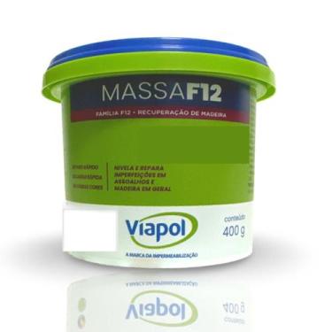 Imagem de Massa para Madeira 1/16 400g Viapol - Diversas Cores, BRANCA