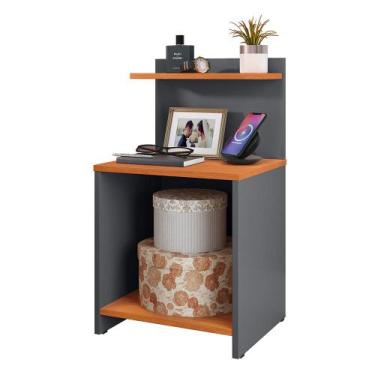 Imagem de Mesinha Lateral Cama Nicho Decoração Mesa Cabeceira Prateleira Suspens