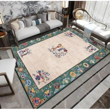 Imagem de Arte Sala de estar Tapete Casa Quarto Cabeceira Moda Macio Tapete Antigo Mesa de Centro Tapete de Pelúcia, SY281, QD, 200X250CM