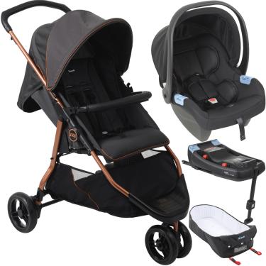 Imagem de Carrinho Moises Bebe Conforto Base ISOFIX Burigotto CR3 Cobre