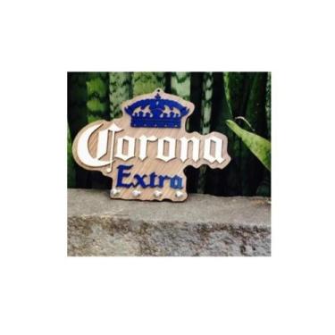 Imagem de Porta Chaves Madeira Mdf Não Esqueça As Chaves Corona - Casa Nobre
