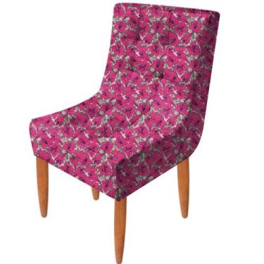 Imagem de Cadeira Pra Sala de Jantar Estofada Tecido Suede Camily - Moveis Aguia