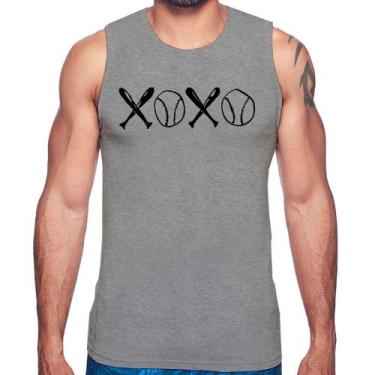 Imagem de Regata Xoxo Baseball - Foca na Moda, Cinza, P