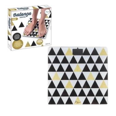 Imagem de Balança digital vidro para banheiro decorada até 150kg - ArtHouse, Gol