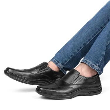 Imagem de Sapato Social  Masculino Executivo Estilo Italiano Linha Conforto Sola