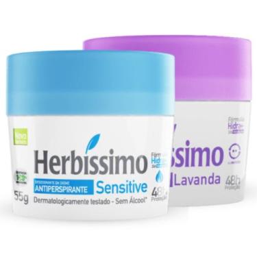 Imagem de Kit 2 Desodorante Lavanda e Sensitive Herbíssimo 55G - Dana - Dana Cos