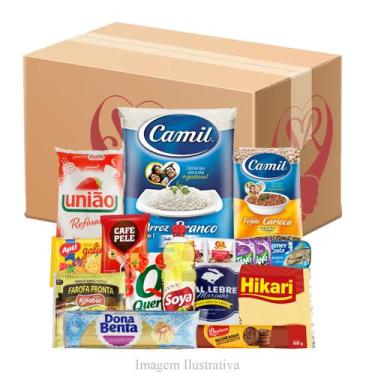 Imagem de Cesta Básica De Alimentos Completa Produtos Variados Premium - São Rub