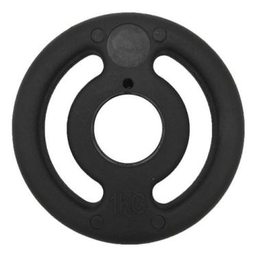 Imagem de Anilha 1kg olímpica injetada vazada - unidade  iniciativa fitness