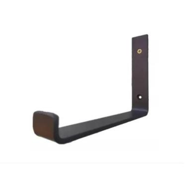 Imagem de Mão Francesa Invertida Suporte 20 Cm Ferro Industrial 2 Pçs - RevoluAç