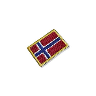 Imagem de BP0054-031 Bandeira Noruega Patch Bordado 3,8x2,5cm - BR44