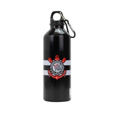 Imagem de Garrafa De Alumínio Corinthians Com Prendedor 500Ml