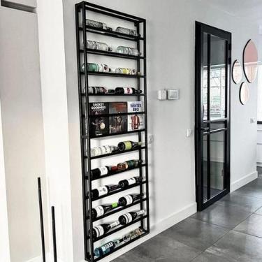 Imagem de Adega Suporte Estante de Parede - Modelo Industrial para 24 Garrafas d