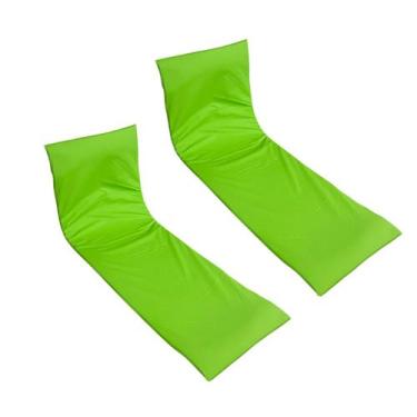 Imagem de Colchão Almofada Espreguiçadeira Piscina Verde Limão Impermeável 2un -